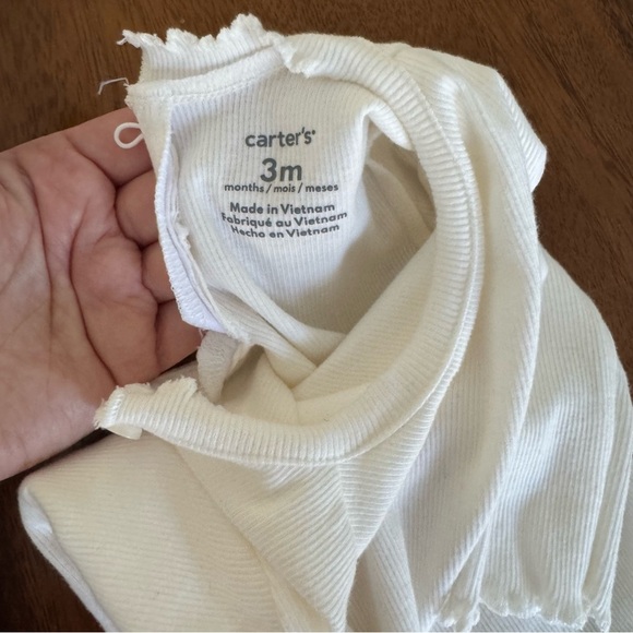 Carter’s Plaid Red and Green Suspender Dress with White Top Christmas Outfit 3M - Picture 4 of 5